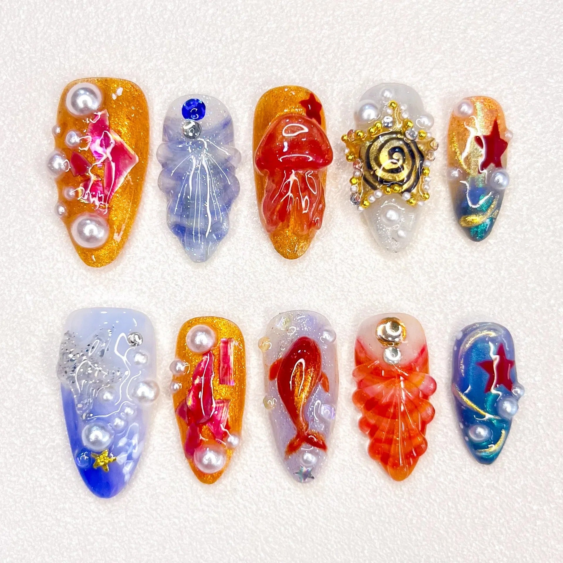 Ariel - Rich Girly Nails